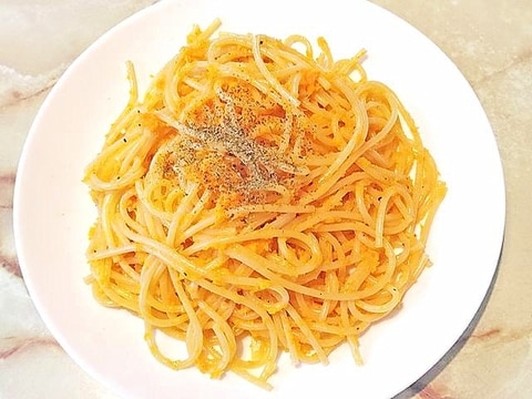 肉なし!おろし人参のクリーム風パスタ♪